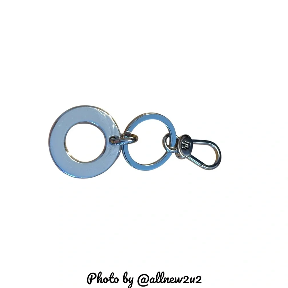 New Dooney & Bourke Silver Ring Key Holder Key Fob Keychain with Tags